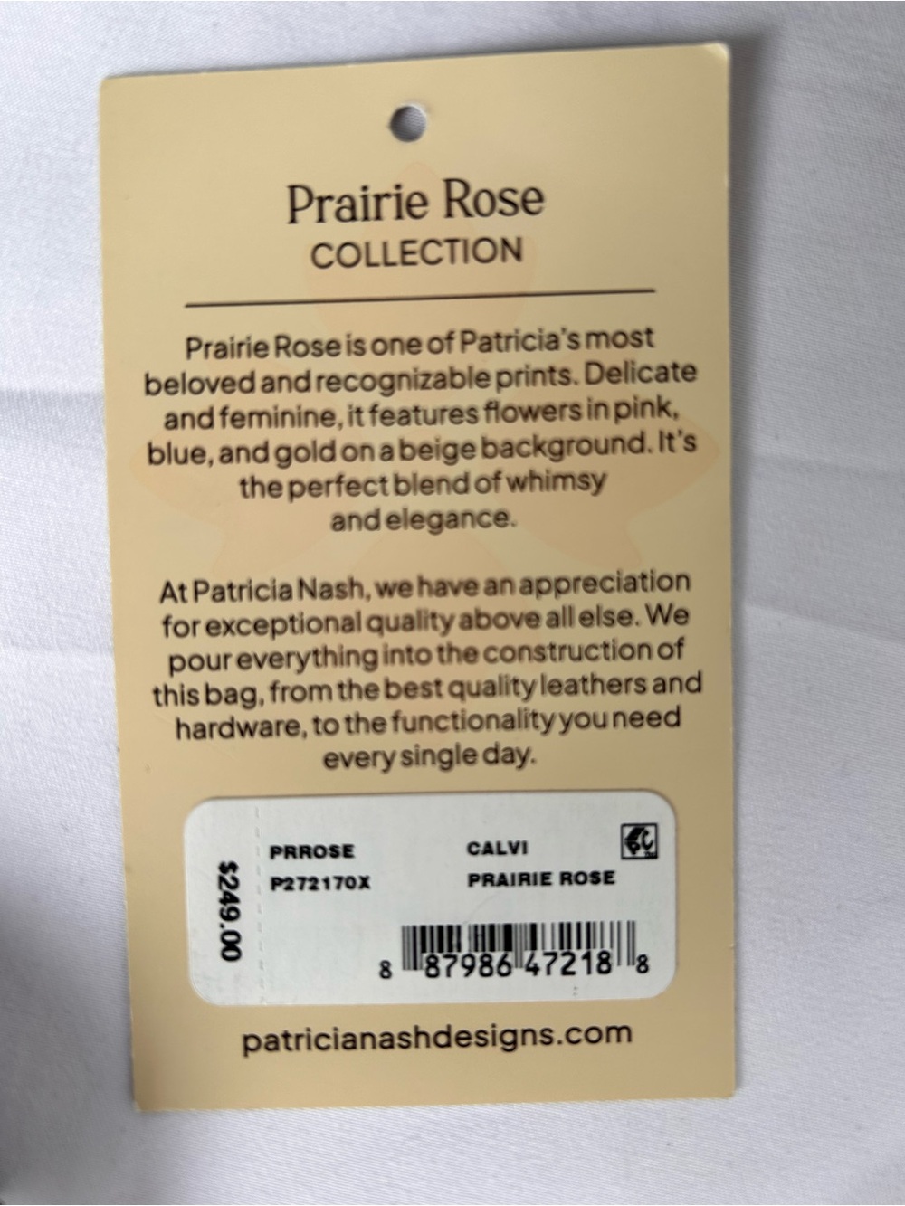 Patricia Nash Floral Leather Calvi Satchel in Prairie Rose Model P272170X - Picture 11 of 11